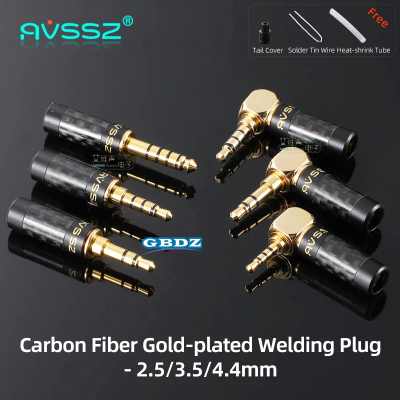 Soldering Jack 3.5mm 4.4mm 2.5mm Stereo Straight / Angle Earphone Plug 3 4 5 Pole TRS TRRS TRRRS Headset DIY Repair Replacement