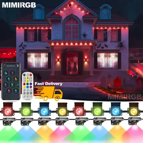 45M 90LED 영구 야외 조명 할로윈 처마 조명 원격 앱 제어 크리스마스 홈 장식을 위한 Alexa 구글 어시스턴트 45M 90LED 영구 야외 조명 할로윈 처마 조명 원격 앱 제어 크리스마스 홈 장식을 위한 Alexa 구글 어시스턴트