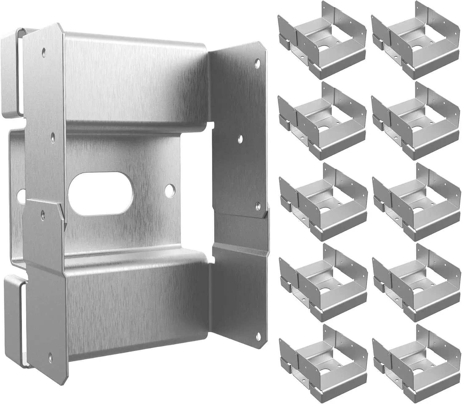 

10 шт. 4x6 сверхмощная стойка-регулируемая оцинкованная сталь, 1-дюймовая стойка, для бетона/дарки/патио/пегролы