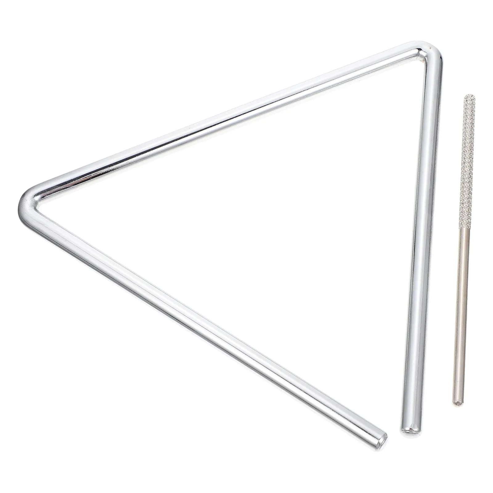 

1 set 8 Inch Triangle Musical Instrument Kids Toys Safe Children Gifts Birthday Metal Toy Percussion Instruments