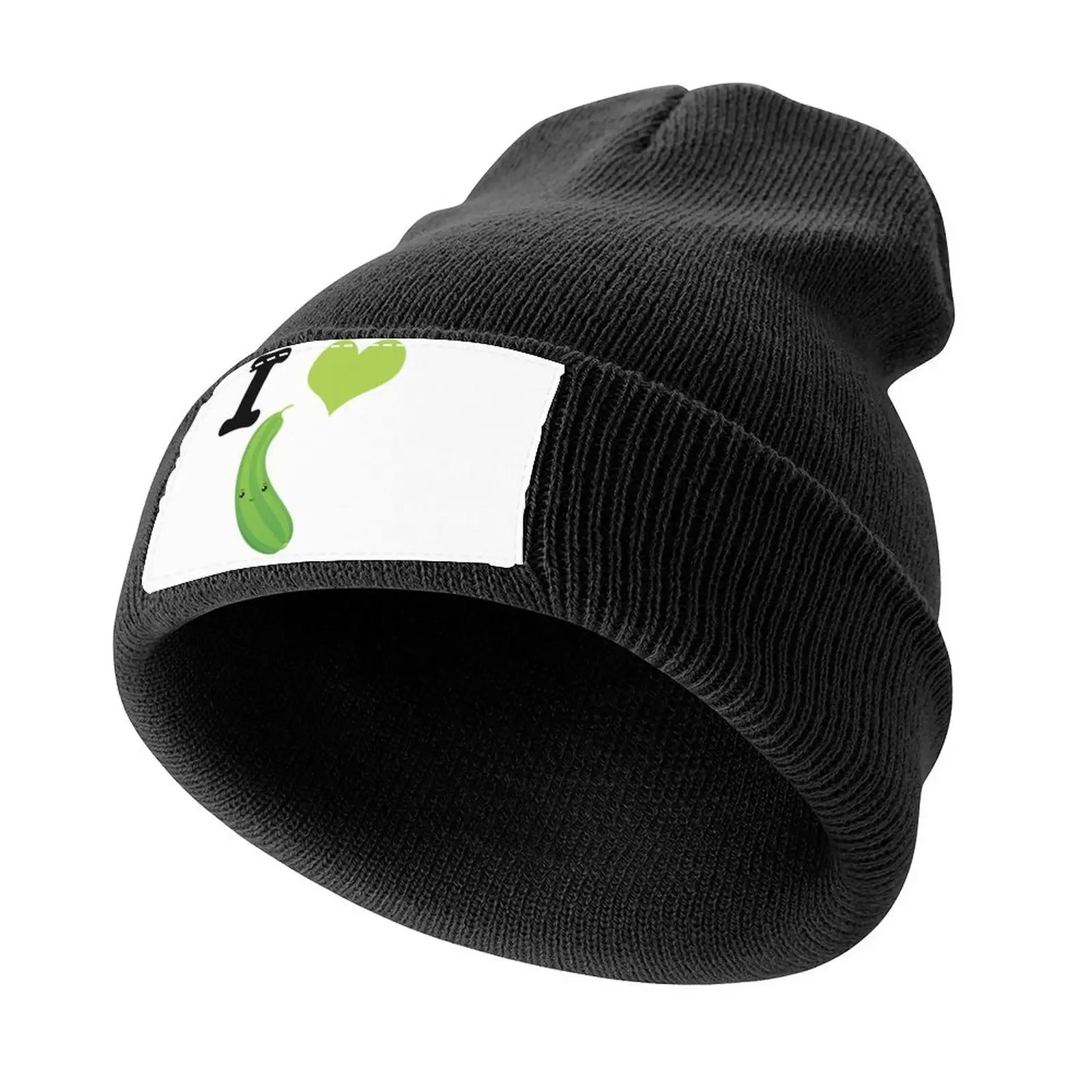 Cute Kawaii I Heart Zucchini Knitted Cap hiking hat Beach Bag Hat Man For The Sun Women's Beach Men's