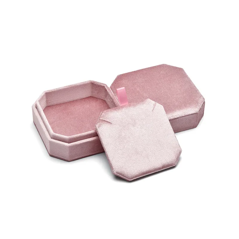 High-quality Velvet Jewelry Storage Box  Convenient Necklace Pendant Storage And Display Box Jewelry Gift Packaging Box