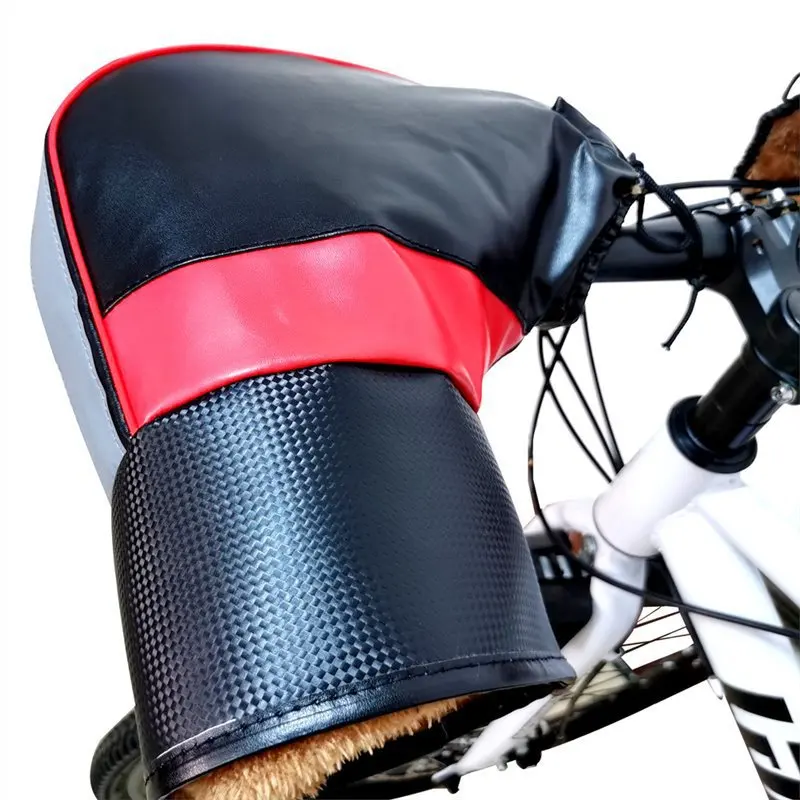 

Новый чехол на руль мотоцикла, зимние аккумуляторные велосипедные перчатки для лобового стекла, ветрозащитная теплая ручка, утолщенная светоотражающая полоса