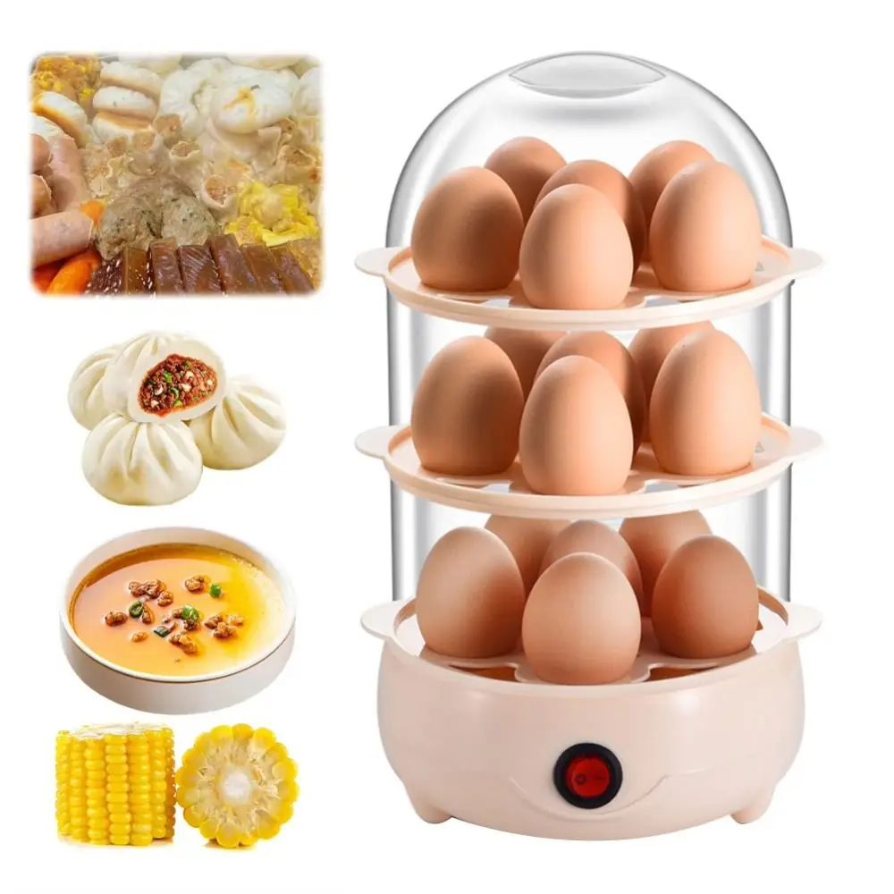 

Автоматическое отключение яиц, мини-многослойная машина для завтрака с мерным стаканом, яичный котел для домашнего общежития