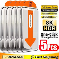 1-5Pcs For Xiaomi 15T 14T 13T 12T 11T Pro 14 13 Mi 10T 12 11 Lite Dust Free Easy Installation Screen Protector Tempered Glass