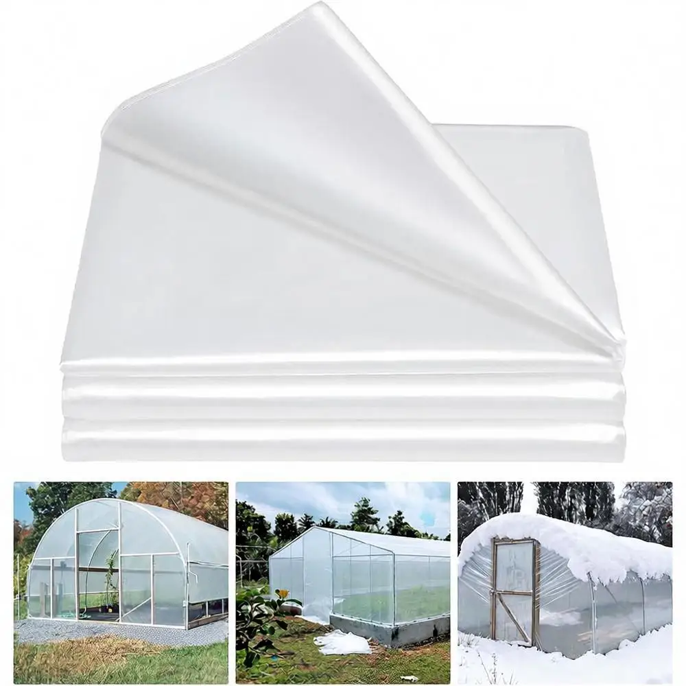 

Пленка для теплиц 6 мил, 26.2 X40, зимняя, для растений, устойчивая к заморозкам, воде, солнцу, ветру, пыли, антивозрастная, срок службы 2 года