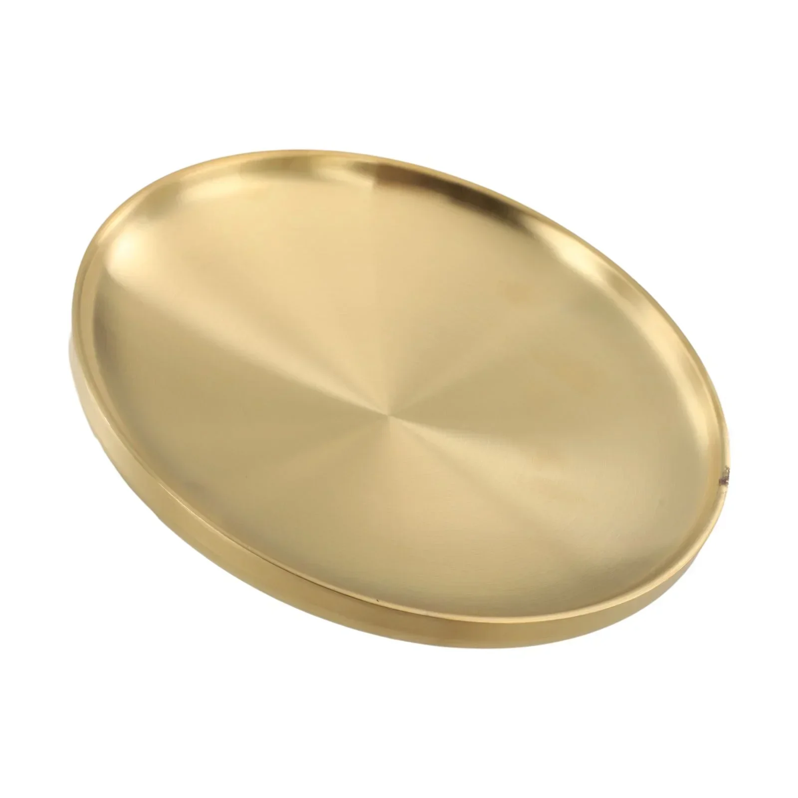 17 19 21 23cm Gold Stainless Steel Tray Versatile Serving Tray Wide Range Of Applications Brushed Finish Easy Cleaning