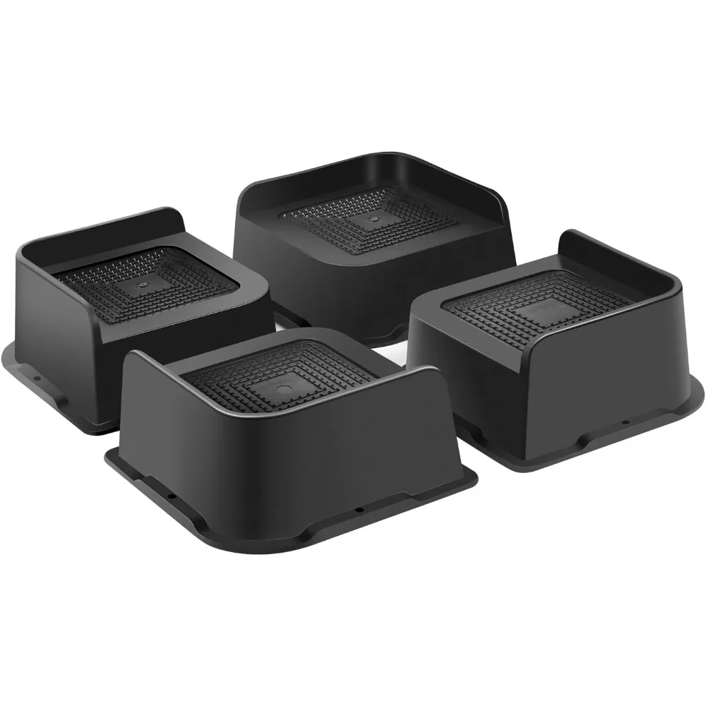 رافعات سرير 2 بوصة شديدة التحمل 4 عبوات، رافعات أثاث على شكل حرف L مقاس 2 بوصة تدعم 5000 رطل، رافعات رفع كبيرة الحجم لإطار سرير النوم