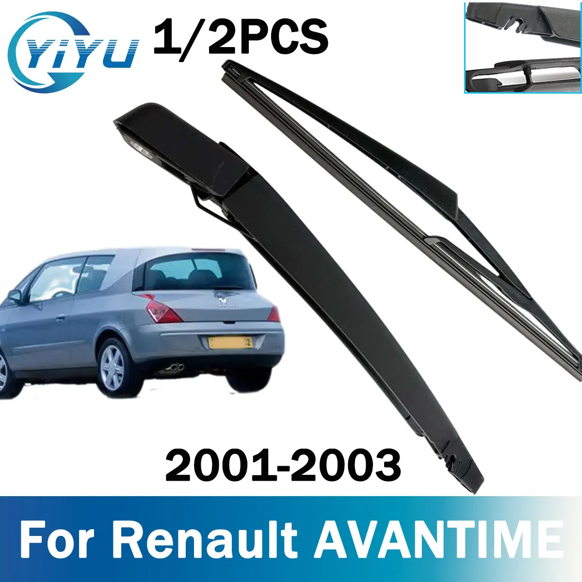1/2 Stück Auto Heckscheibenwischerarm und Wischerblatt für Renault AVANTIME 2001-2003 Auto Wischer Bürsten Zubehör