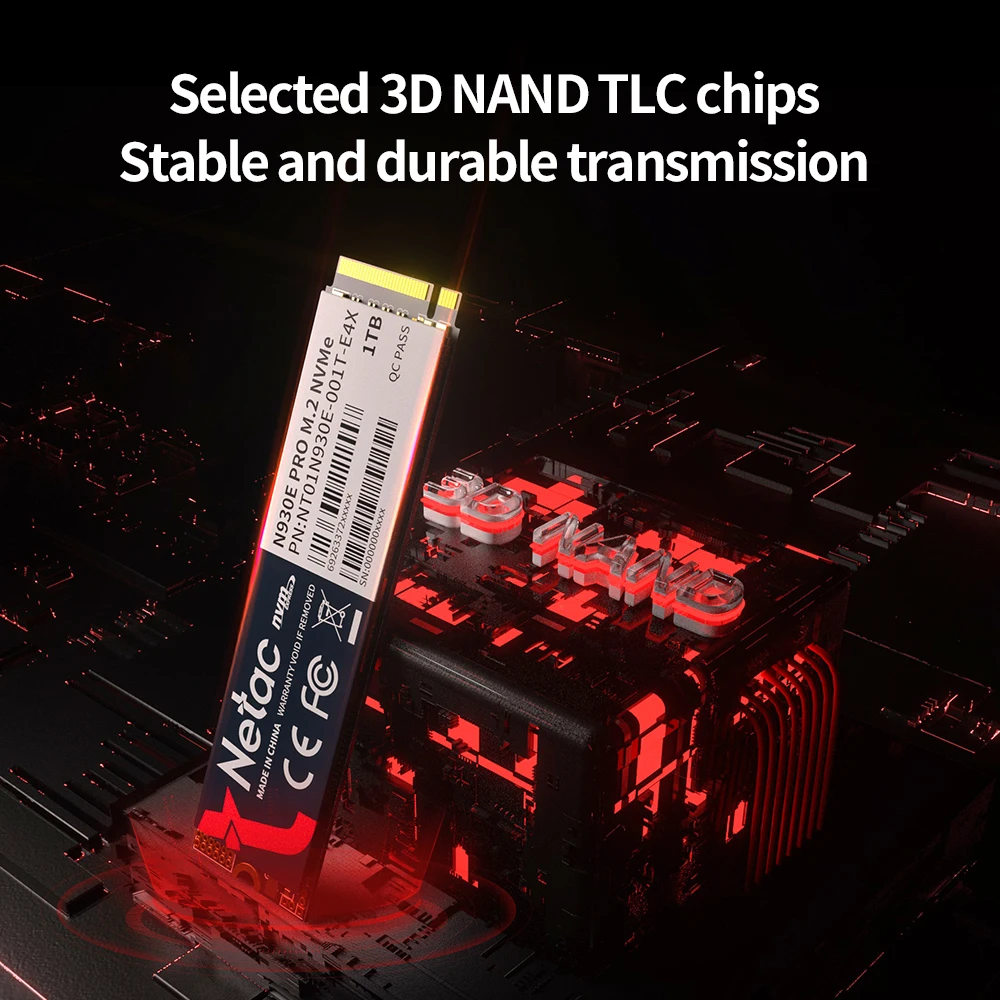 Netac M2 ssd 1tb NVME SSD 512gb M.2 2280 PCIe SSD 128gb 256gb Hard Dirve Internal Solid State Disk for Laptop Computer PC