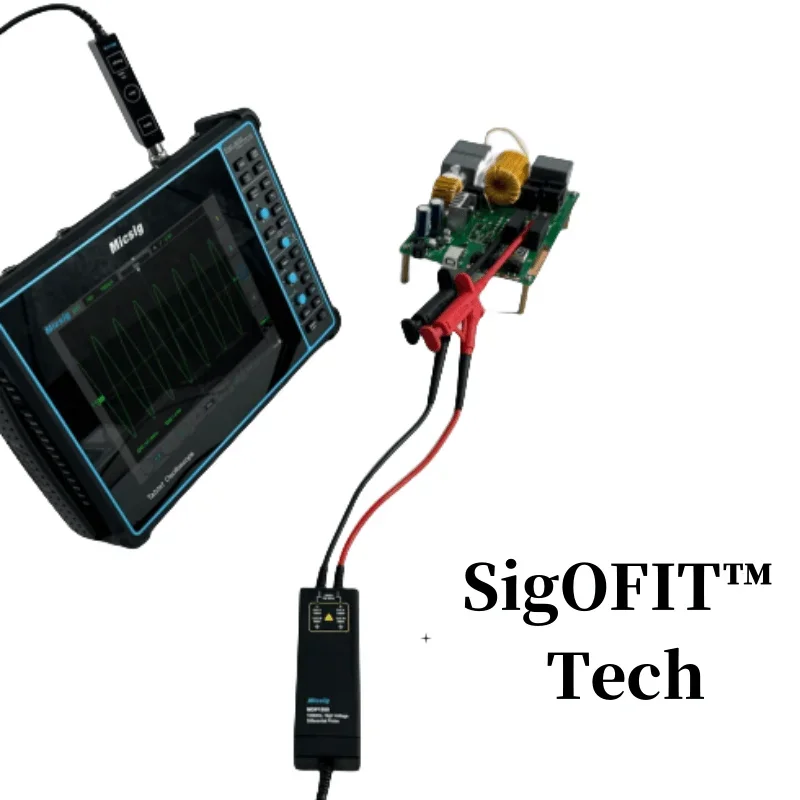 Sonda diferencial de alto voltaje MDP3002 con SigOFIT™Tech, ancho de banda de 200MHz y 3000Vpk para osciloscopio de Puerto BNC