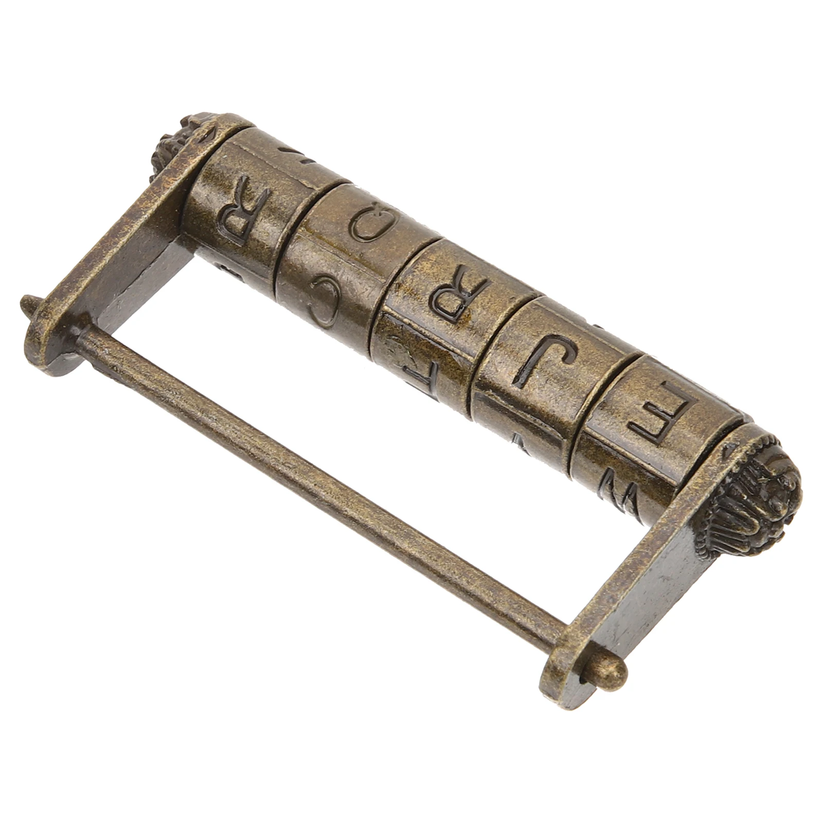 

Vintage Copper Lock Made of Zinc Alloy Retro Chinese Style Password Lock for Jewelry Box Cabinet Drawer Gift Box Decor