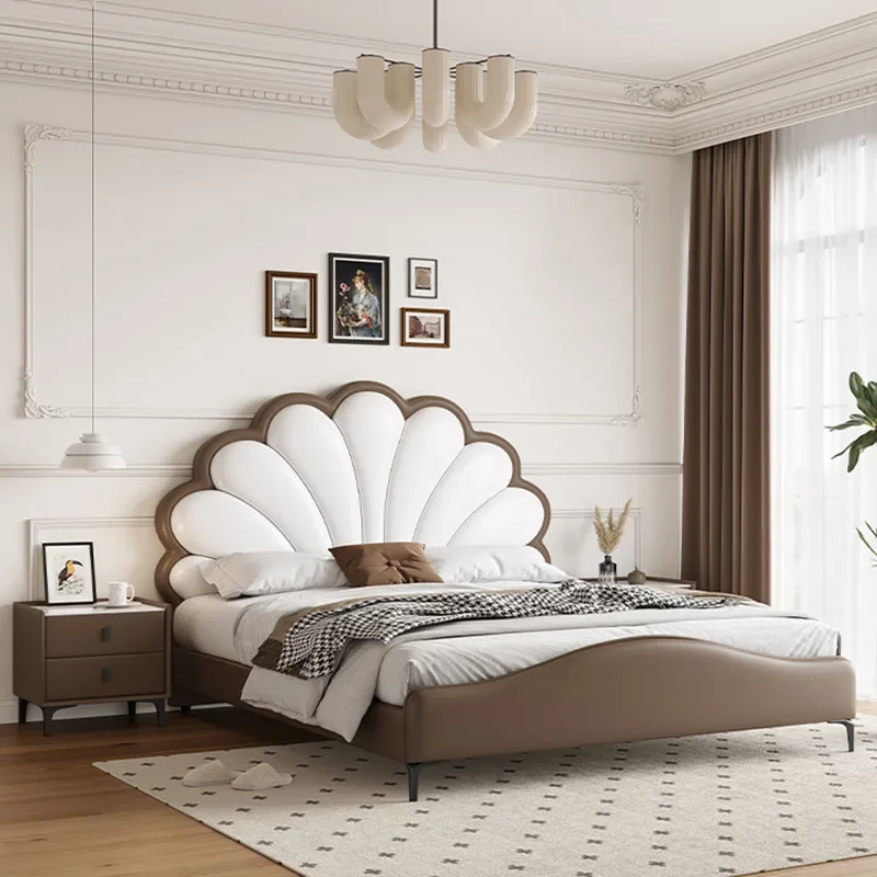 Kids Leg European Double Bed Royal High End Twin Frame Double Bed Headboard Girl Boys Letti Matrimoniali Furniture For Bedroom