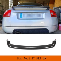 Car Rear Trunk Spoiler Wing for Audi TT Quattro Mk1 Type 8N 1998-2006 Carbon Fiber Rear Trunk Racing Spoiler Wing Lip FRP Black