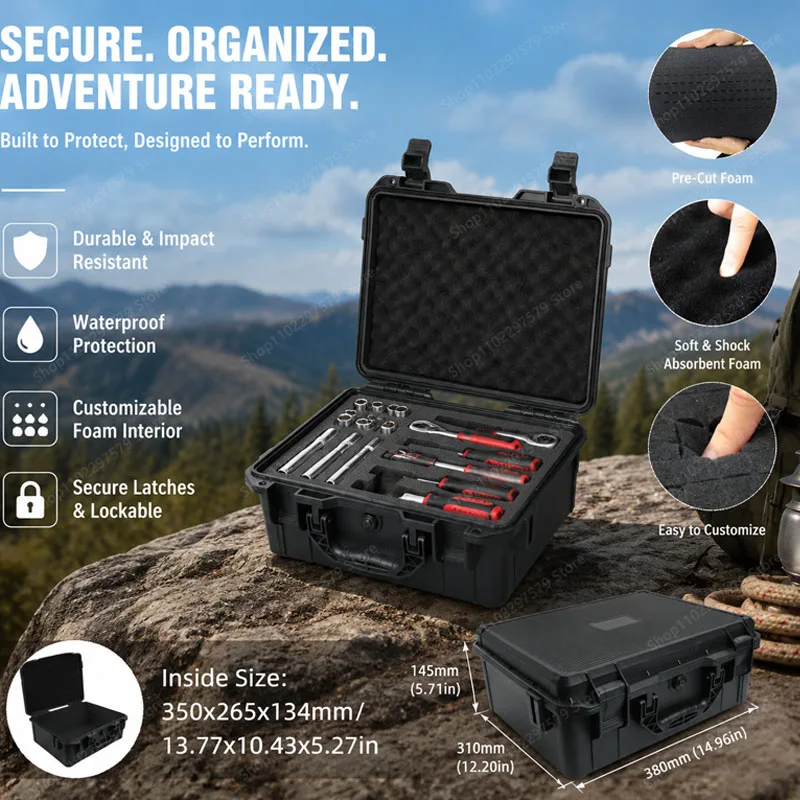 Pre-Cut Foam Lined Portable Tool Box Is Safe Thick And Waterproof Suitable For Furniture Storage And Tool And Instrument Storage