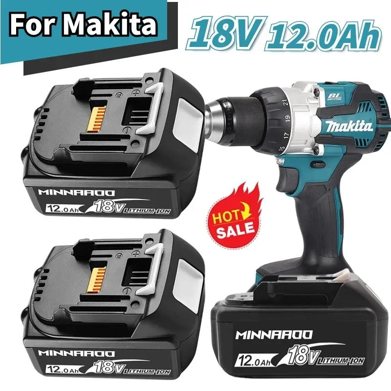 

for Makita Original 12000mAh Lithium ion Rechargeable Battery 18v drill Replacement Batteries BL1860 BL1830 BL1850 BL1860B