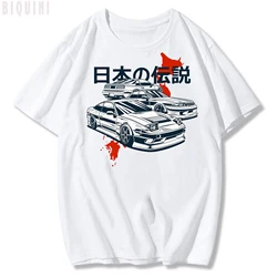 JDM Integra Car T Shirt Men Comics Art Print 90s Harajuku Vintage Style100%Cotton Summer Fashion Tops Japan Casual  T-shirts