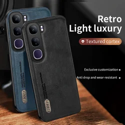 Case For VIVO Y200 Y300 V40 SE 80W V 40 Lite (IDN) Luxury Leather Wireless Charging Magnetic Cover For VIVO Y 200 Bumper Funda