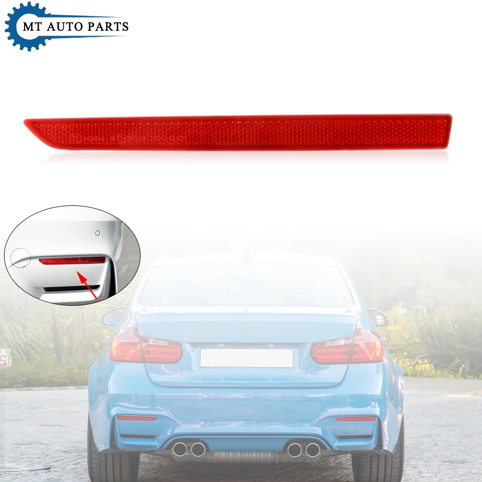 MTAP accessori per auto paraurti posteriore riflettori luce per BMW serie 3/serie 4 M3 M4 F80/F82/F83 2012 ~ 2019 OEM:63147848583