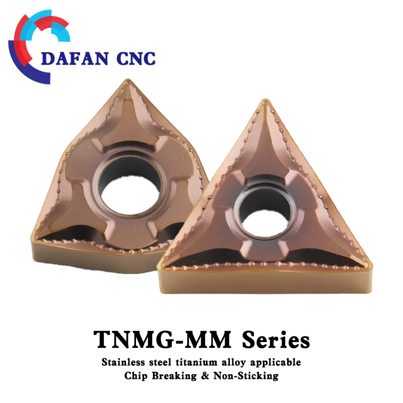 

​TNMG/WNMG-MM CNC Inserts, High-End Series for Stainless Steel & Titanium Alloy, Precision with Chip Breaking & Non-Sticking​
