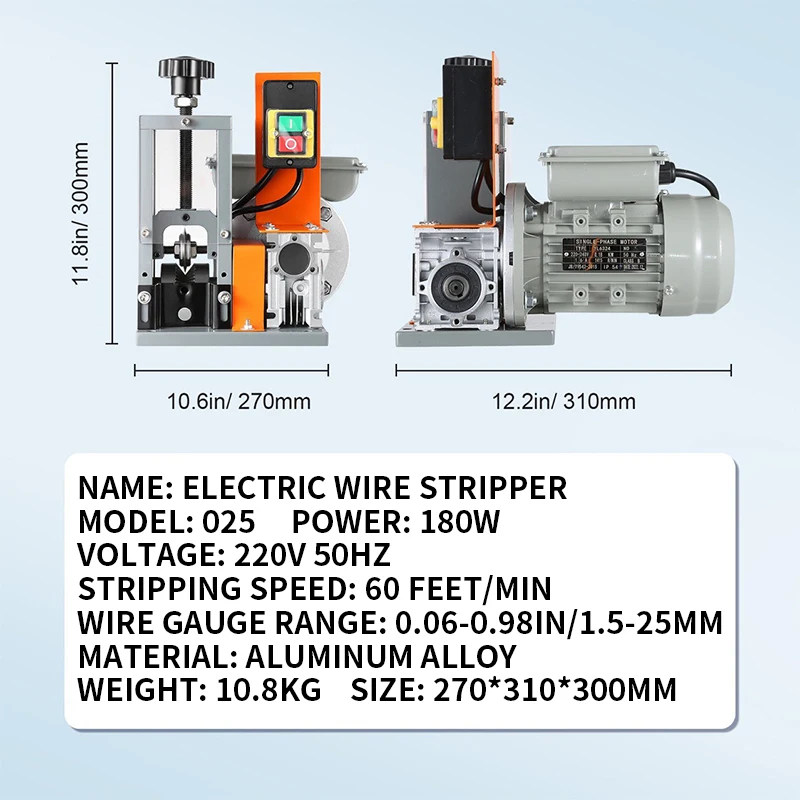 Transparent electric wire stripping machine, waste cable and wire stripping machine, automatic wire stripping machine