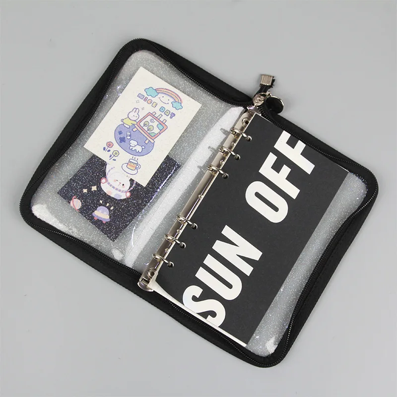 A6 Rits Planner Bindmiddel Clear Cover 15Mm Slanke Ringen