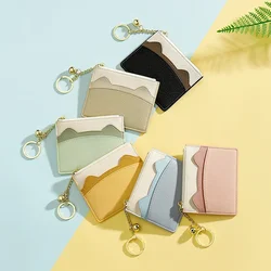 Cute Cat Ears Design Women Mini ID Card Holders Business Credit Card Holder PU Leather Slim Bank Card Case Organizer Wallet Bell