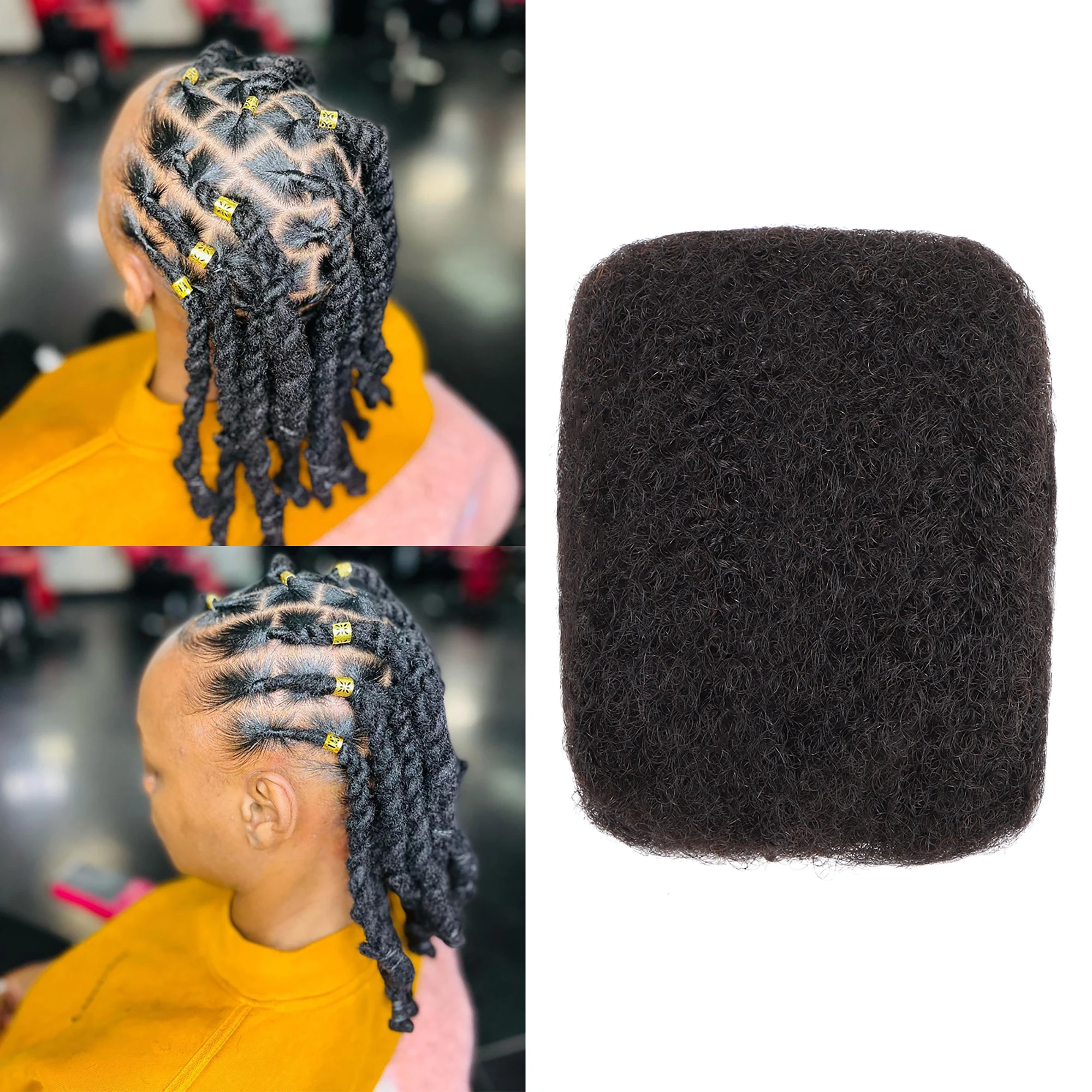 AHVAST ขายส่ง Afro Kinky Bulk 100% Human Hair #30สำหรับ Dread Locs 30 Gram/Pack