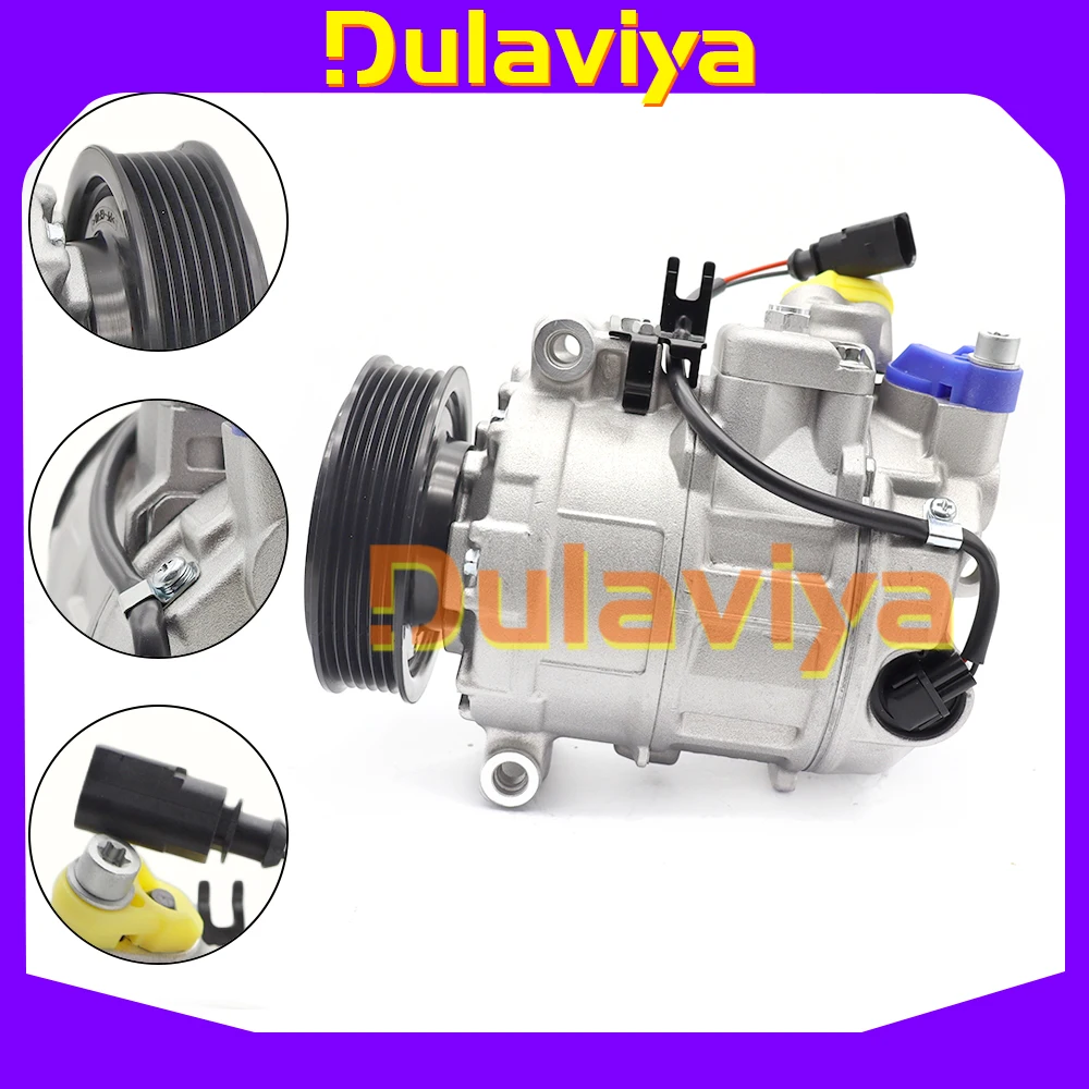 Compressor de Ar Condicionado Automotivo 7SEU17C Para VW Volkswagen Amarok Transport Multivan 2.0 7E0820803 4471502601 4471502603 7E0820803J 7E0820803H