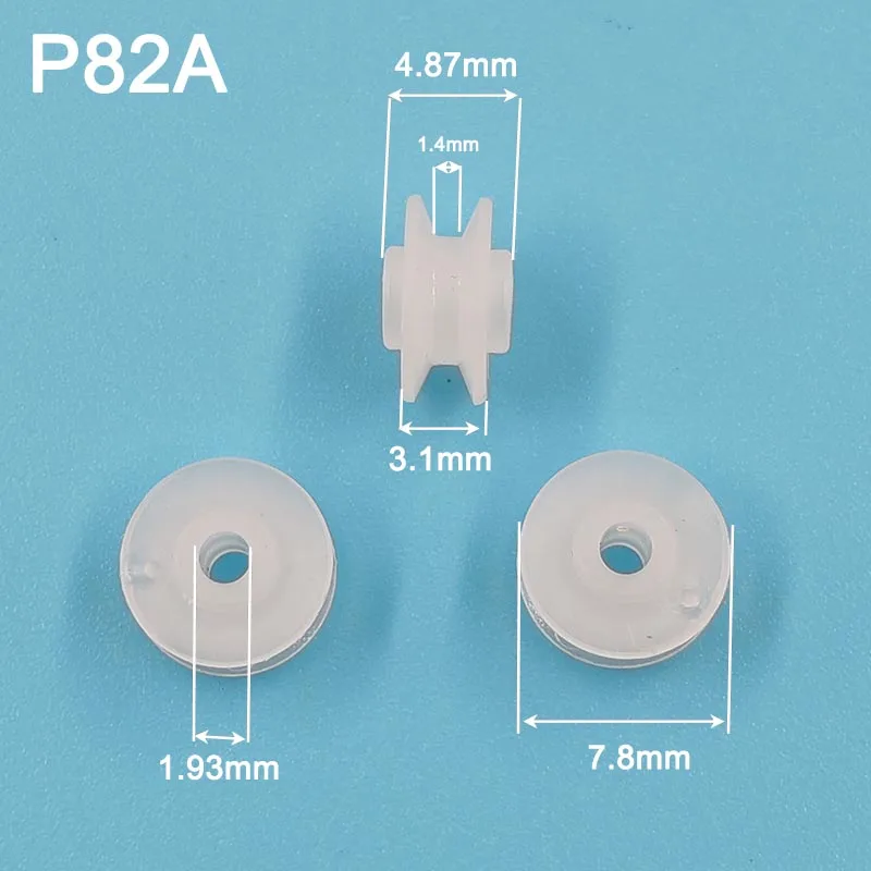 8mm Soft Plastic Pulleys DIY Toy Model Wheel Parts 8x2A P82A