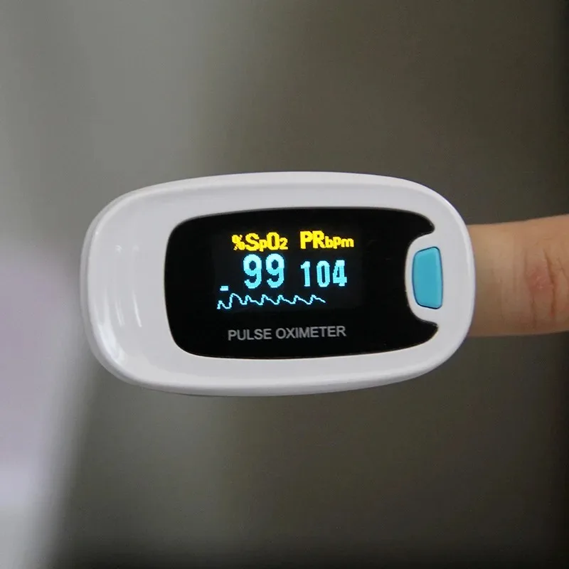 Digital Fingertip Pulse Oximeter - Accurate SPO2 Blood Oxygen & Heart Rate Monitor, Best for Home Travel Gym CONTEC CMS50N