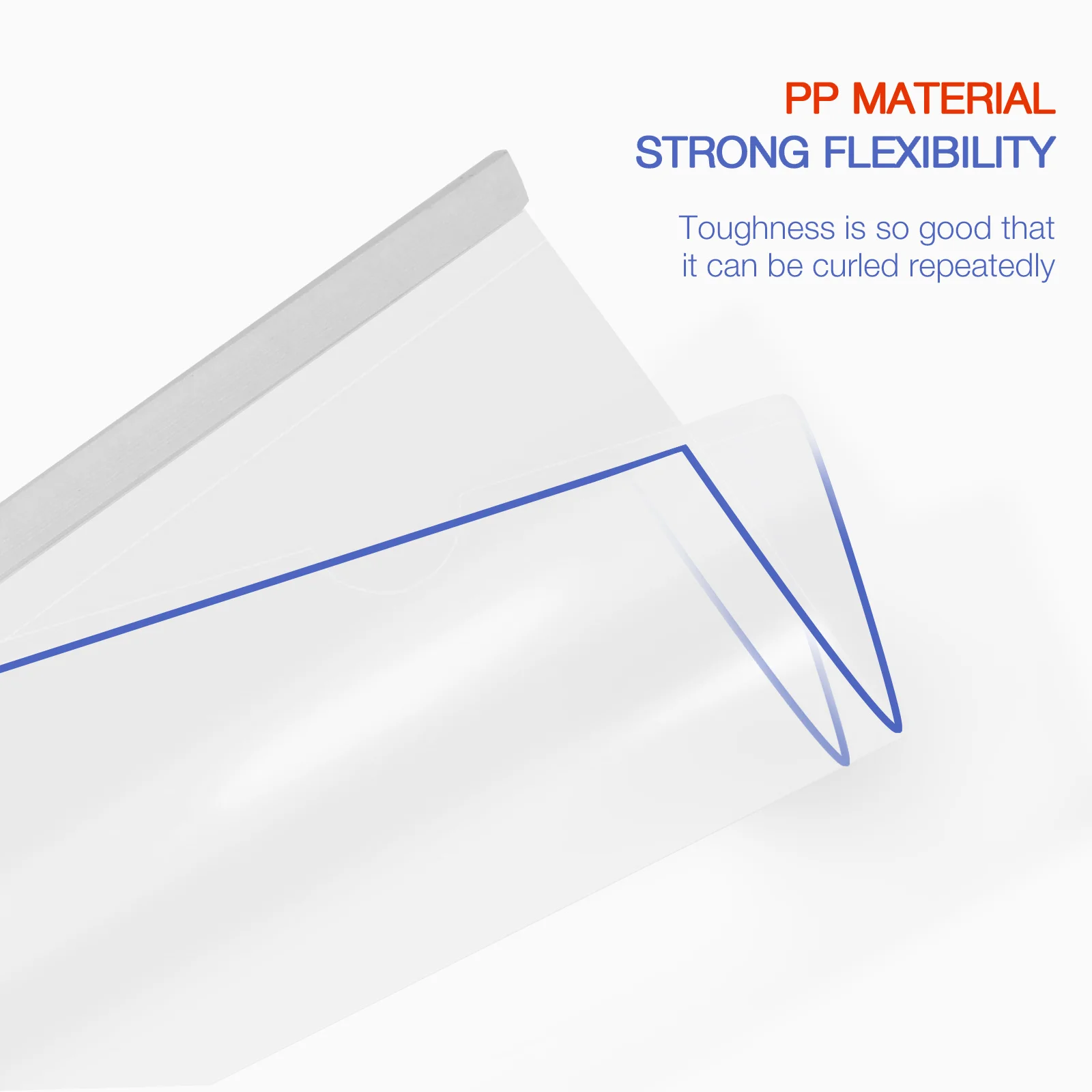 10Pcs File Draw Rod Folders Transparent A4 Document Organizer Anti-Slip Design for Test Papers Music Books Office Use