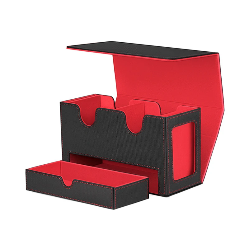 

Магнитный органайзер для карт 3-в-1: коробка для хранения баскетбольных и коллекционных карт, многофункциональный, вмещает более 200 карт