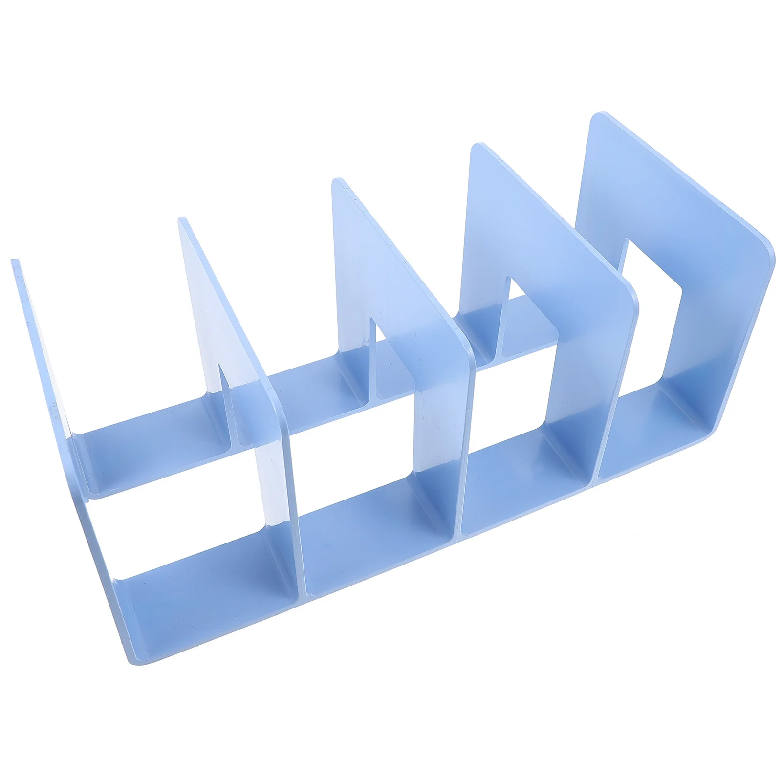 

Vertical Book Holder Acrylic Bookend with Non-Slip Pad for Books Files Binders Office Table Desk Organizer Home School Classroom