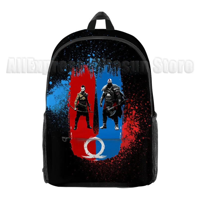 God of War Ragnarok Mochila Kratos Atreus Children 3D Print Bookbag Cartoon Shoulder Rucksack Girls Boys Kids School Bags Gift