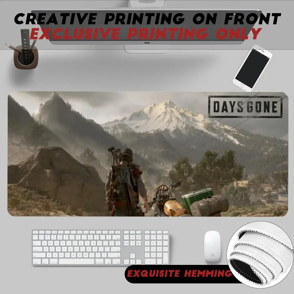 

Survival horror Game D-Days Gone Mouse Pad Non-Slip Rubber Edge locking mousepads Game play mats for notebook PC computer