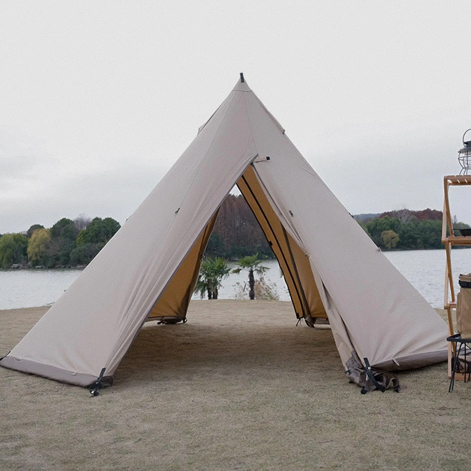 Robustes Campingstativ aus Aluminiumlegierung – leichter Stützständer für Zelte im Freien