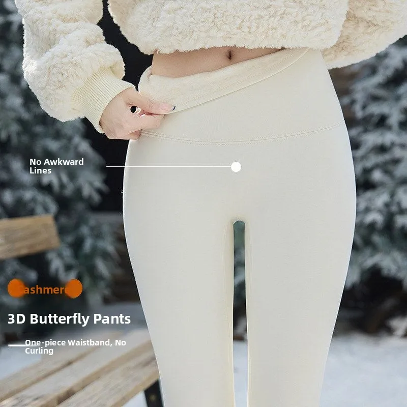 Thiened Fce 요가 바지 여성용 가을 겨울 긴 바지 겉옷 arkskin 디자인 슬리밍 바비 슬레 사이클링 바지