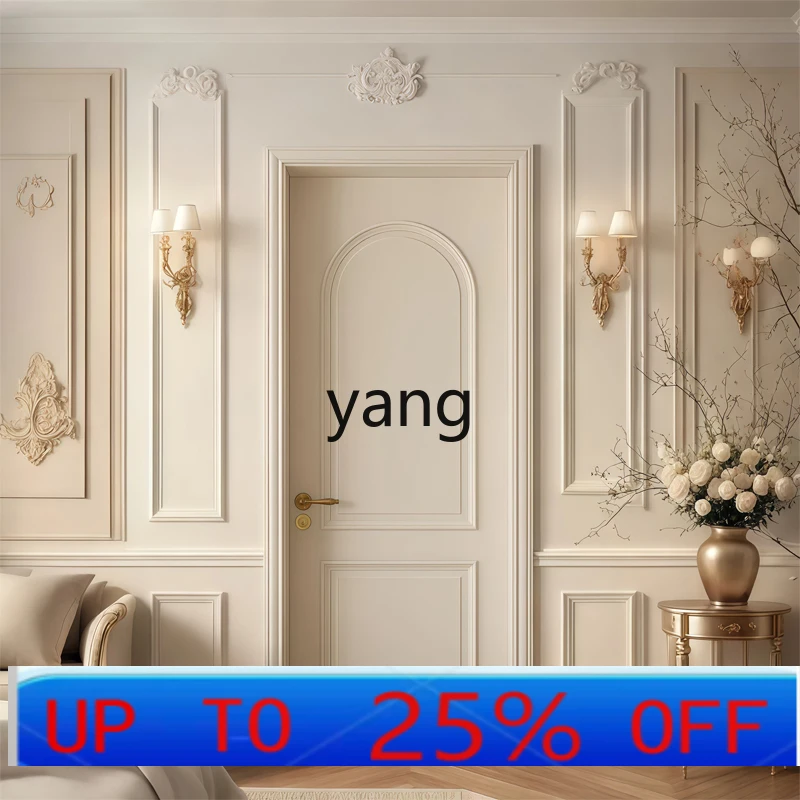 LH French bedroom door solid wood paint solid wood composite paint door