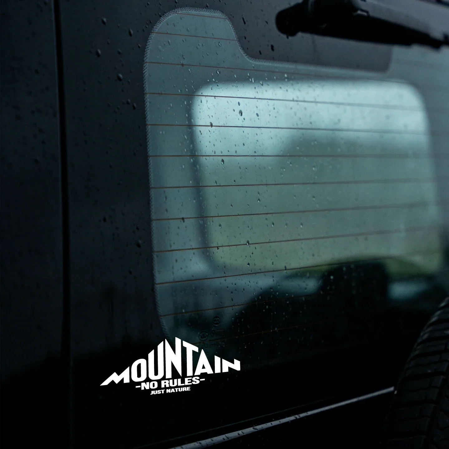 MOUNTAIN NO RULES Vinyl Car Sticker Waterproof Off-Road Decal for Motorcycle Snowboard Auto Bumper Decor