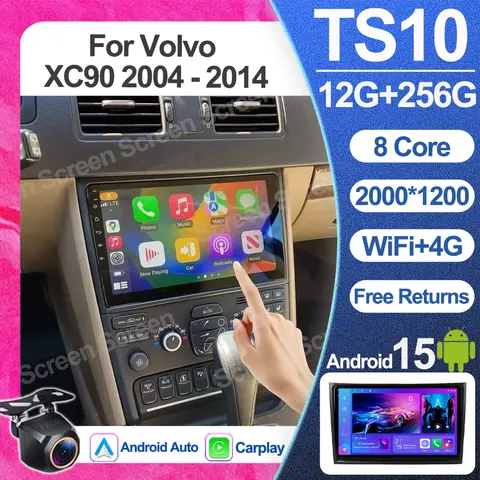Android 16 For Volvo Xc90 2004 - 2014 Car Radio Multimedia Video Player Bluetooth Mirror Link Touch Screen Gps navigation Rds 5g
