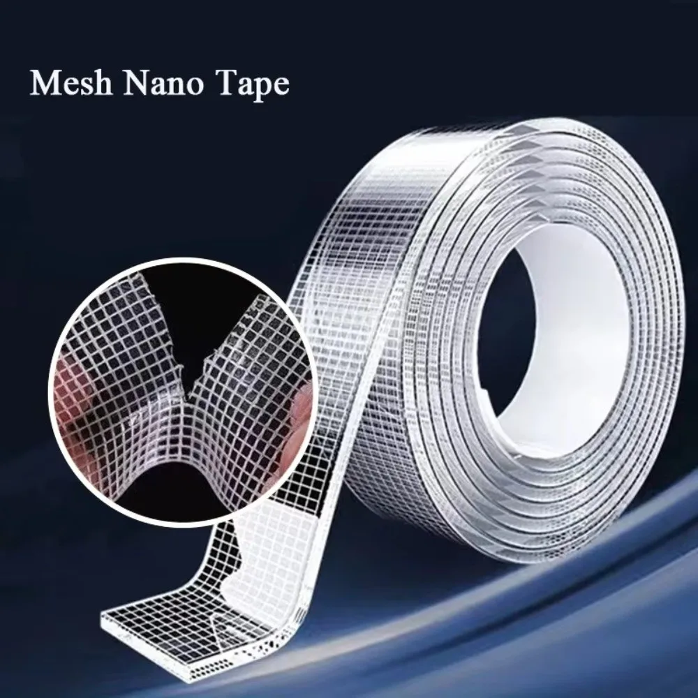 New 1/2mm Ultra-strong Double-sided Adhesive Upgraded Removable Grid Adhesive Tapes Reusabl Waterproof Traceless Tape Strips