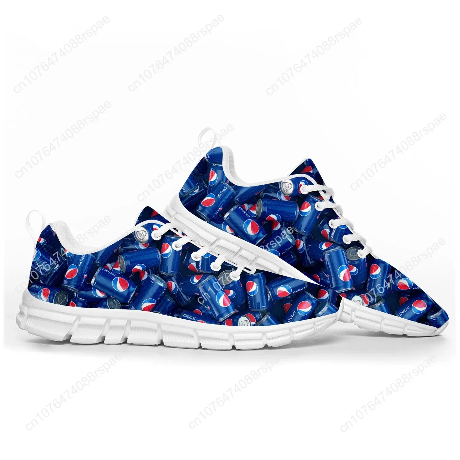 Zapatos Deportivos p-pepsi-cola para hombres, mujeres, adolescentes, niños, zapatillas personalizadas, zapatos hechos a medida, pareja de alta calidad, blanco