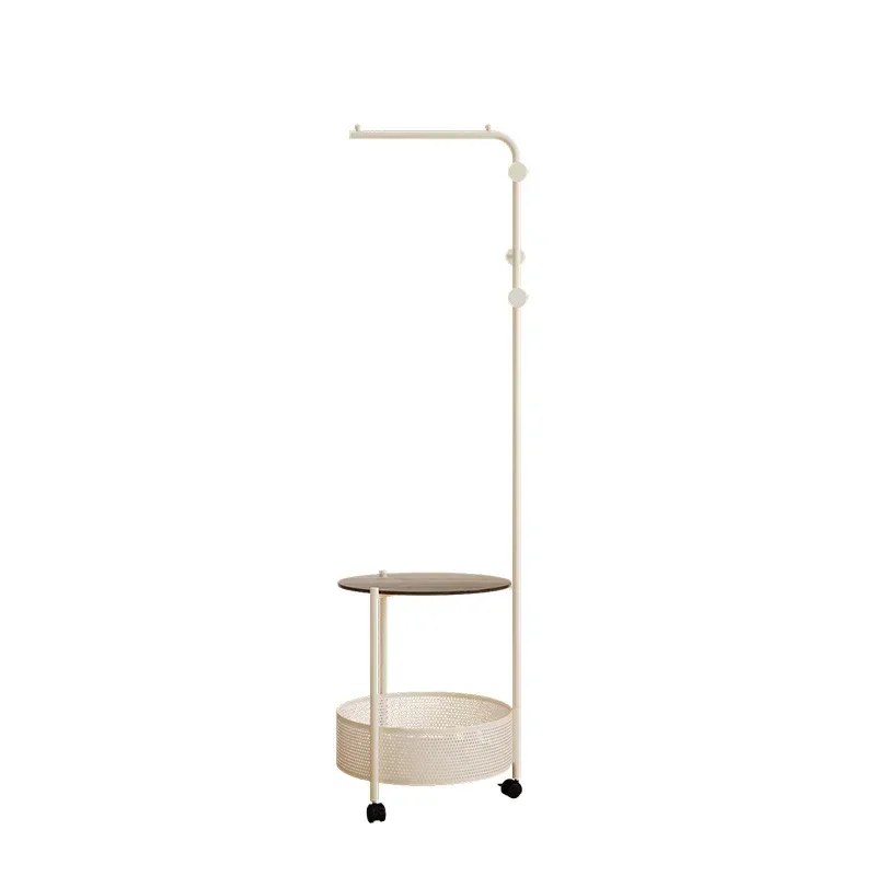 

Floor-to-ceiling hanger, bedside table integrated coat rack, light luxury clothes rack, movable storage rack