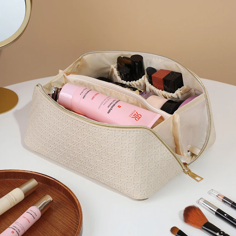 Women Makeup Bag, Traveling Cosmetic Bag, Hanging Toiletry Bag, Skincare Products Organizer, Toiletries Storage Case