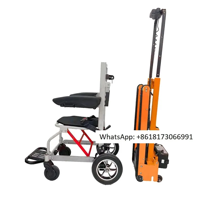 Split type electric climbing chair, crawler, up and down stairs, machine, level ground hand pushed mini transfer vehicle