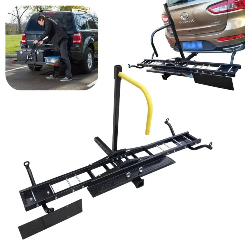 

【2026】Car Motorcycle Frame Trailer Square Mouth Hook Bar Car Mounted Trailer Main Body Rising Wave Mousse Red Bee