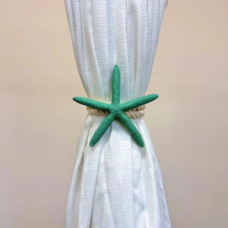 نجم البحر رباط للستائر حبل الستائر عوائق التعادل غرفة ديكور الشمال غرفة نوم زينة الستار العائق #6