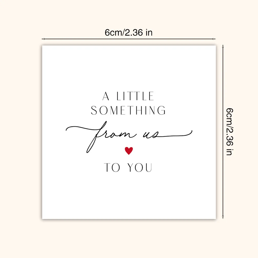 50 قطعة بطاقات تهنئة شكرًا لك على بطاقة شكر لدعم أعمالي "قليلاً من أجلك" ملصق ختم ورقي هدايا الحفلات