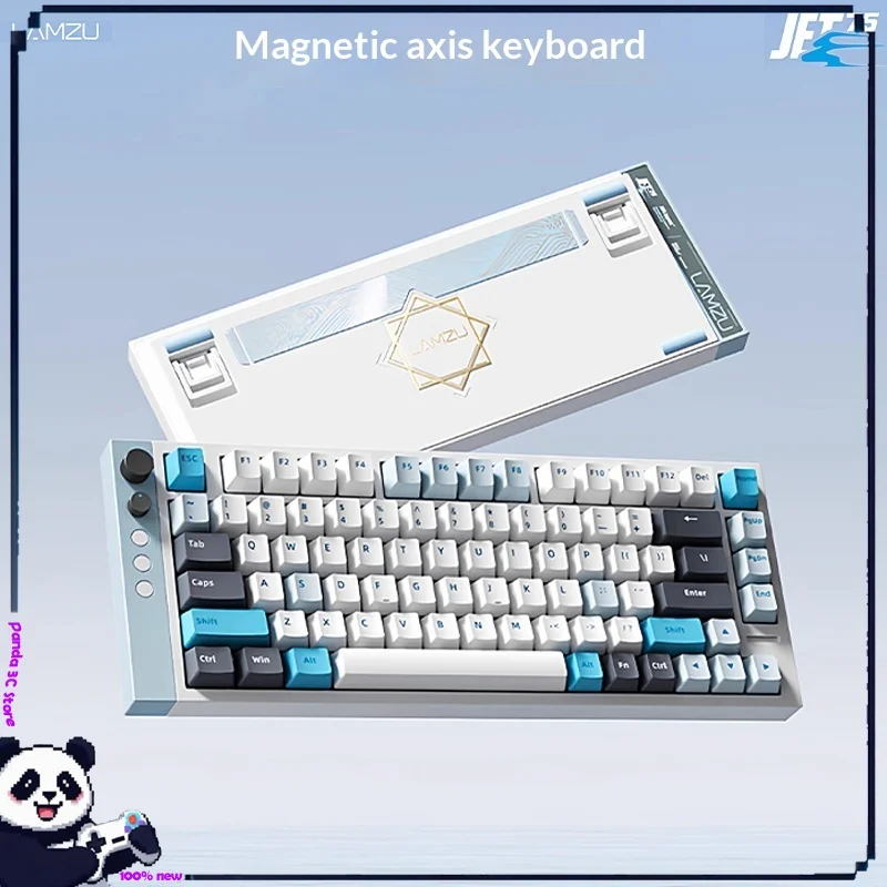 

LAMZU JET75 Клавиатура с магнитным переключателем 32K Скорость сканирования/8K Частота возврата FPS Valorant Магнитный нефритовый игровой переключатель Механическая клавиатура